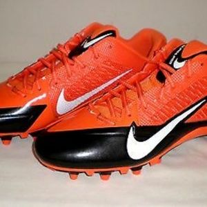Nike Alpha Pro D Mens Football Cleats Orange Black